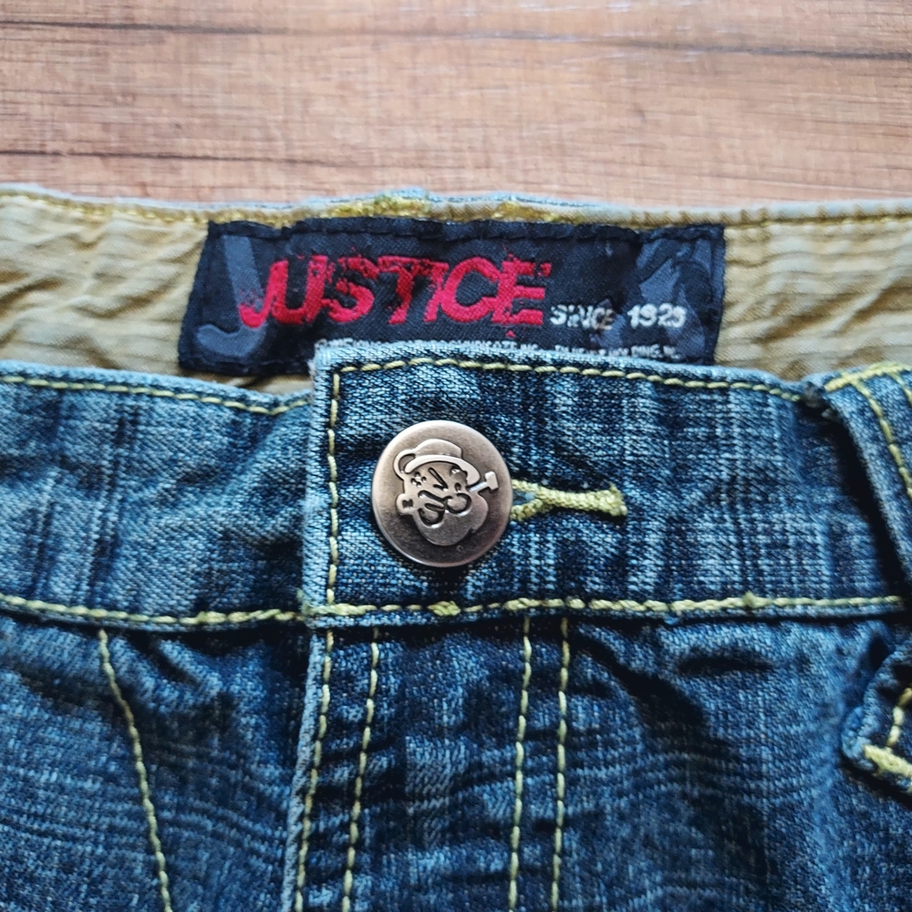 Vintage Justice Men's Blue Jeans Sz 44 - Picture 4 of 10